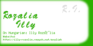 rozalia illy business card